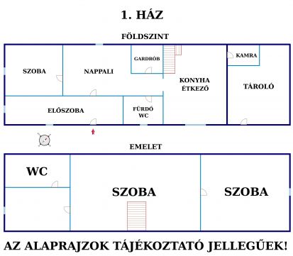Eladó Ház 2721 Pilis 3 családi ház + ipari terület + 18 HA