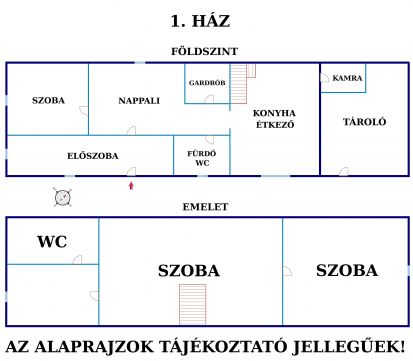 Eladó Ház 2721 Pilis Gazdálkodásra alkalmas ipari terület 3 különálló házzal.