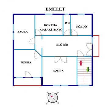 Eladó Lakás 2750 Nagykőrös 1. emeleti 120 m2-es lakás - központhoz közel