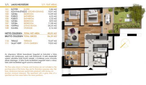Eladó Lakás 1081 Budapest 8. kerület Minőségi újépítésű otthonok a Corvin sétánynál, átadás előtt!