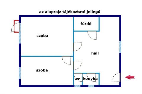 Eladó Lakás 1137 Budapest 13. kerület Új Lipótvárosban, Dunai Rakparton 2 szoba hallos  lakás!!! 