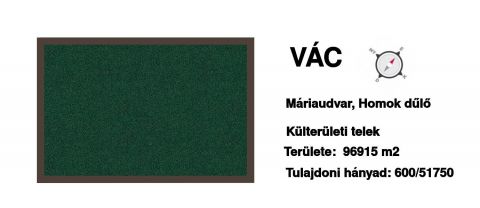 Eladó Telek 2600 Vác 