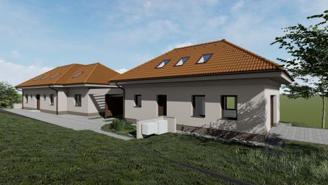 Eladó Ház 7634 Pécs Magyarürögben új építésű ikerház emelt szerkezetkész állapotban