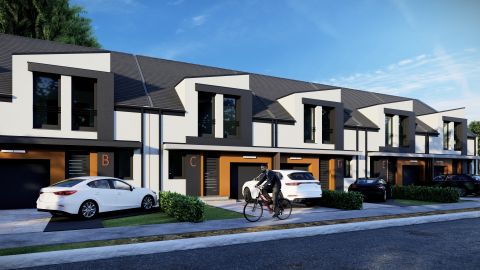 Eladó Ház 6000 Kecskemét , Modern új építésű, 2 szintes, dupla fürdős sorház, garázzsal