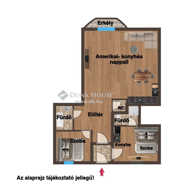 1091 Budapest 9. kerület , Kálvin térnél 2 felújított erkélyes lakás — 1/34