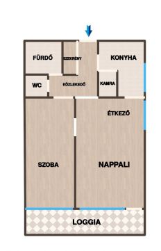 Eladó Lakás 1112 Budapest 11. kerület Sasadi úton 2. emeleti loggiás lakás eladó