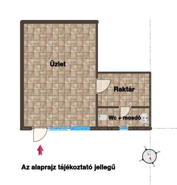 Eladó Üzlethelyiség 9400 Sopron Ágfalvi lakópark forgalmas részén 34 m2-es üzlet eladó!