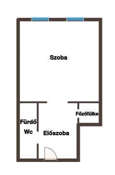 Eladó Ház 1044 Budapest 4. kerület , Váci úthoz közel, 10 lakásos udvarban, 37 nm-es házrész