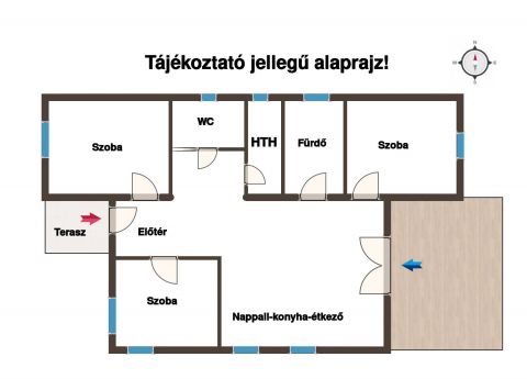Eladó Ház 2340 Kiskunlacháza 3 szoba+ nappalis újépítésű ingatlan