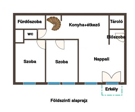 Eladó Lakás 1066 Budapest 6. kerület ****BELSŐ KÉTSZINTES LAKÁS TETŐTERASSZAL AUTÓBEÁLLÓVAL****