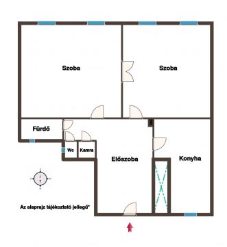 Eladó Lakás 1087 Budapest 8. kerület Befektetők álma! 2 lakássá alakítható, 3 felszíni parkolóval