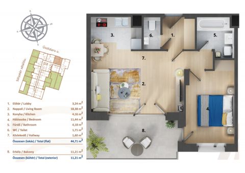 Eladó Lakás 1138 Budapest 13. kerület 