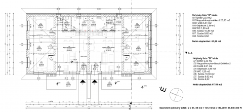 Eladó Ház 8600 Siófok Bogáncs utca közelében, Ikerház hátsó fele