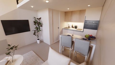 Eladó Lakás 1066 Budapest 6. kerület BAZILIKÁTÓL  pár perc sétára - Modern stúdió, szép házban!