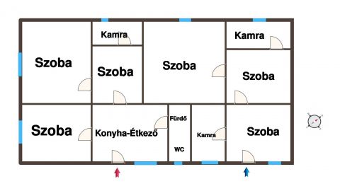 Eladó Ház 6100 Kiskunfélegyháza Belülről igényesen felújított, fűtéskorszerűsített