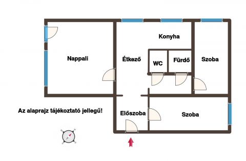 Eladó Lakás 8500 Pápa Szuper 3 szobás lakás a Kilián lakótelepen