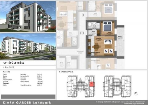 Eladó Lakás 9700 Szombathely Kiara Garden lakópark