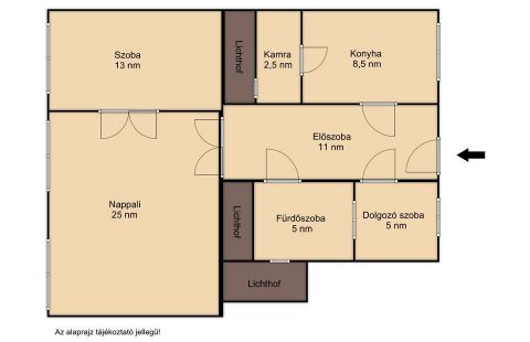 Eladó Lakás 1082 Budapest 8. kerület 1082 Budapest 8, Corvin negyed