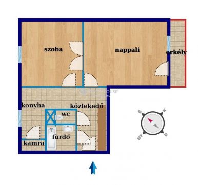 Kiadó Lakás 6000 Kecskemét 2 szobás erkélyes felújított lakás