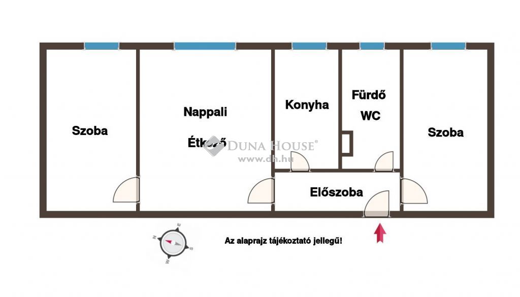 9431 Fertőd , Fertődön eladó 70m2-es nappali +2 szobás földszinti lakás — 1/23