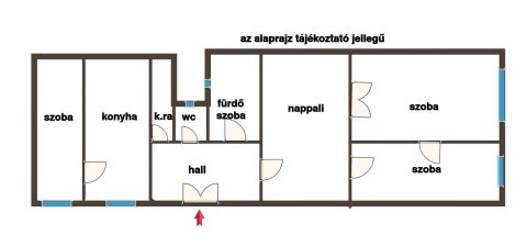 Eladó Lakás 1085 Budapest 8. kerület Eladó 3 szobás csendes, világos  lakás Palotanegyedben!