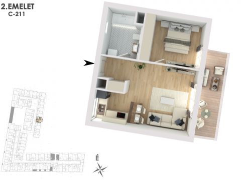 Eladó Lakás 1138 Budapest 13. kerület Lakópark a Duna partján: Otthonod a vízparti életstílus közepén!