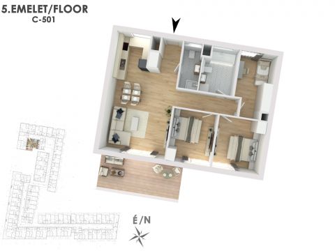 Eladó Lakás 1138 Budapest 13. kerület Lakópark a Duna partján: Otthonod a vízparti életstílus közepén!
