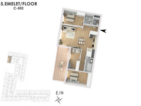 Eladó Lakás 1138 Budapest 13. kerület Lakópark a Duna partján: Otthonod a vízparti életstílus közepén!