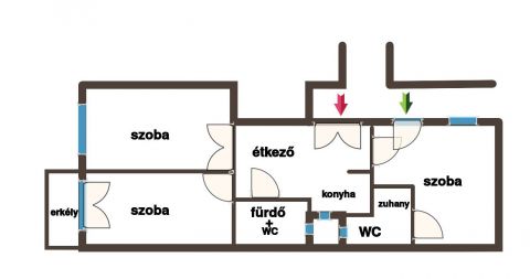 Eladó Lakás 1061 Budapest 6. kerület Az Opera és a Király utca közötti szakaszon erkélyes lakás !