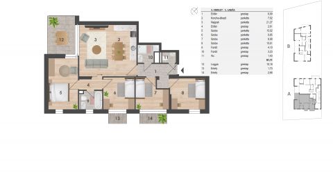 Eladó Lakás 1145 Budapest 14. kerület , Zella Park Homes