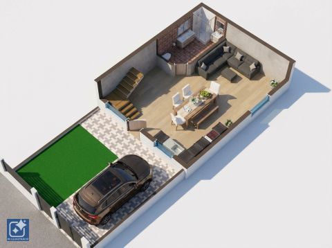 Eladó Lakás 1196 Budapest 19. kerület Felújított, belső kétszintes, udvarkapcsolattal, gk beállóva