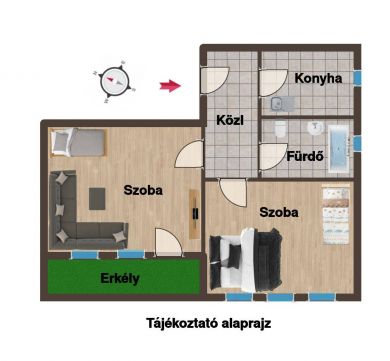 Eladó Lakás 3000 Hatvan Erkélyes lakás kiváló közlekedéssel