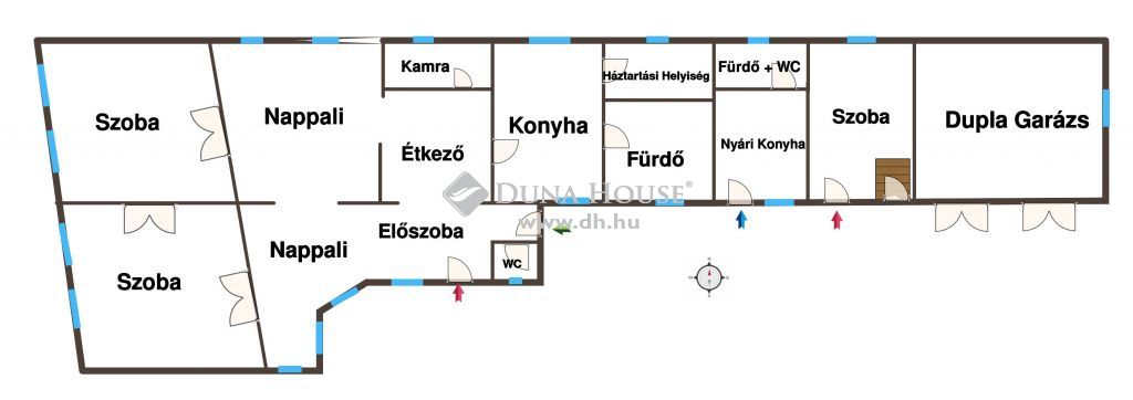 6100 Kiskunfélegyháza , Belvárosi exkluzív 203 m2-es ház dupla garázzsal — 1/23