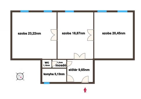 Eladó Iroda 6000 Kecskemét Eladó ELSŐ emeleti, tágas iroda a belvárosban.