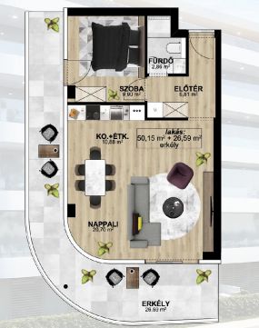 Eladó Lakás 8600 Siófok 8600 Siófok, Aranypart hullámtörő