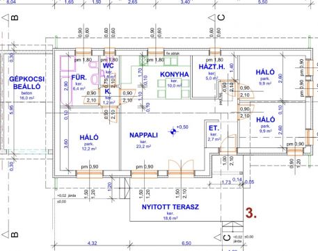 Eladó Ház 2200 Monor Újépítésű, garázskapcsolatos ikerházfél, csatornával!