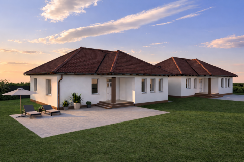 Eladó Ház 2200 Monor , Új építésű, nappali + 3 szobás otthon Monoron kerttel!