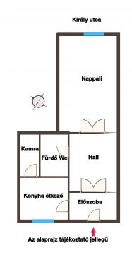 Eladó Lakás 1061 Budapest 6. kerület Király utcában 2. emeleti utcai 54 nm es lakás eladó