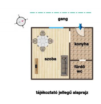 Kiadó Lakás 1078 Budapest 7. kerület Kis lakás 3.emeleten kiadó-lift nincs!