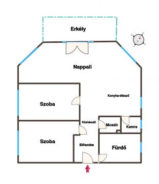 Eladó Lakás 2030 Érd 70 m2, 3 szobás, erkélyes, kiváló elosztású,szép ingatlan 