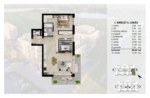 Eladó Lakás 8000 Székesfehérvár , Palotaváros
