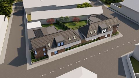 Eladó Telek 6000 Kecskemét , Elkezdett DUPLA LUXUSHÁZAS projekt eladó a Piac mellett!